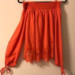 Abercrombie & Fitch XS cute coral halter top